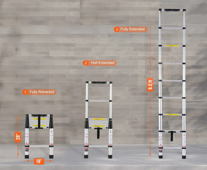 Portable Telescopic Ladder (Up to 20.3FT)