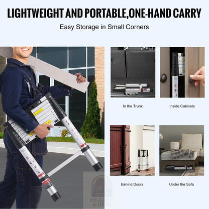 Portable Telescopic Ladder (Up to 20.3FT)