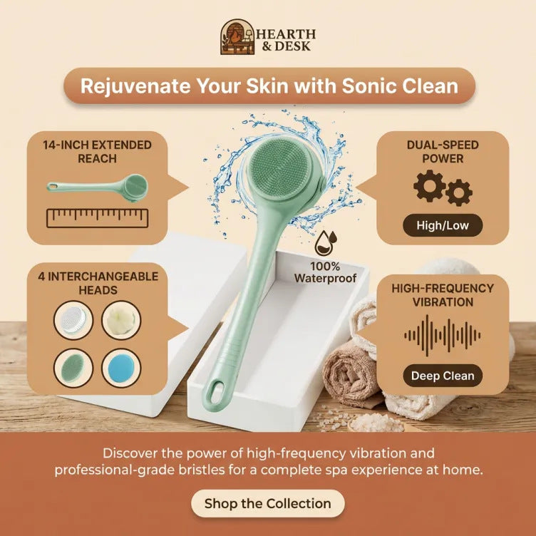 Sonic Body Brush & Back Scrubber