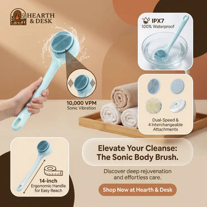 Sonic Body Brush & Back Scrubber